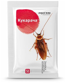 4 пакетика гранул Кукарача, 50г, инсектицидное средство в форме пищевой приманки в виде гранул для уничтожения тараканов, чешуйниц и мокриц