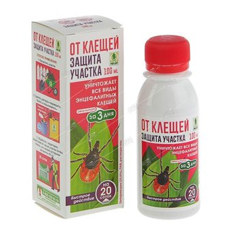 От клещей д/защ участка 100мл Техноэкспорт 02-766 кор/48шт