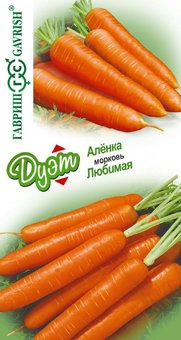 Набор семян Морковь Аленка, 2,0г и Морковь Любимая, 2,0г, Гавриш, Дуэт