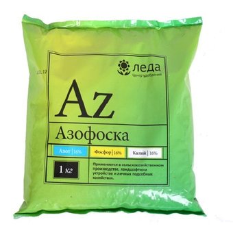 Удобрение Азофоска (нитроаммофоска), 1 кг для основной заправки почвы при перекопке осенью
