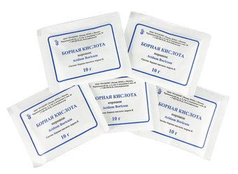 Борная кислота порошок, дезинфицирующее средство 10 г пакет x 5 шт