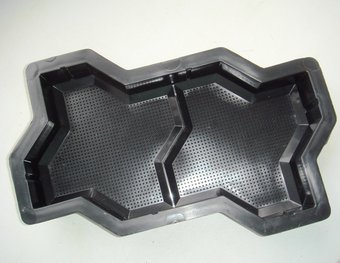 Литьевые формы для тротуарной плитки Волна рельефная шагрень (220*110*40) мм, комплект - 6 шт.