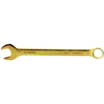 Комбинированный гаечный ключ 17 мм. желтый цинк. СИБРТЕХ 14982
