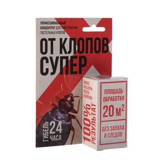 От клопов флакон 10мл с европодвесом ОКПС10Ф х30