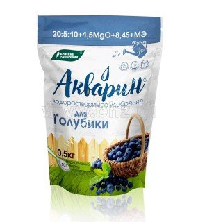 Акварин Для голубики 0,5кг (дой-пак) БХЗ х 12