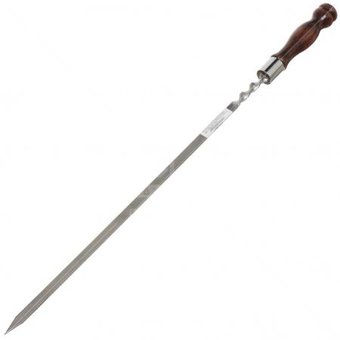 Шампур прямой с деревянной ручкой ШАР 400х12х2,5мм (630) 2К-410